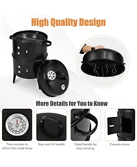 Skonyon 3-in-1 Charcoal Bbq Grill Cambo with Built-in Thermometer