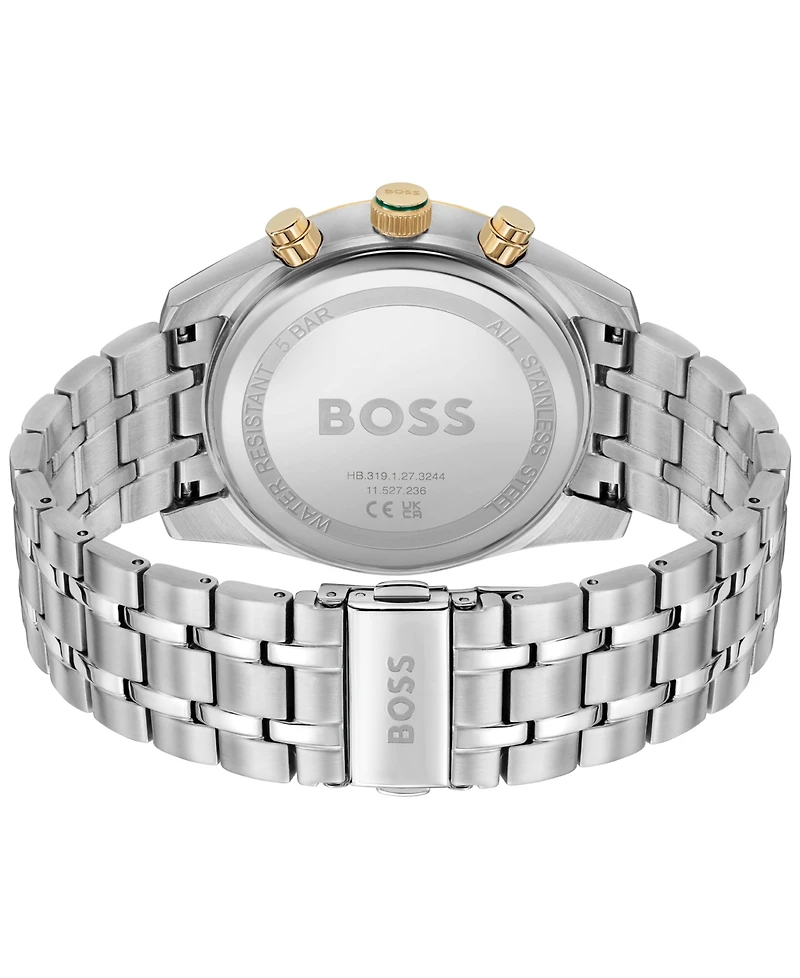 Hugo Boss Men's Sky Traveler Quartz Fashion Chrono Stainless Steel Watch 44mm