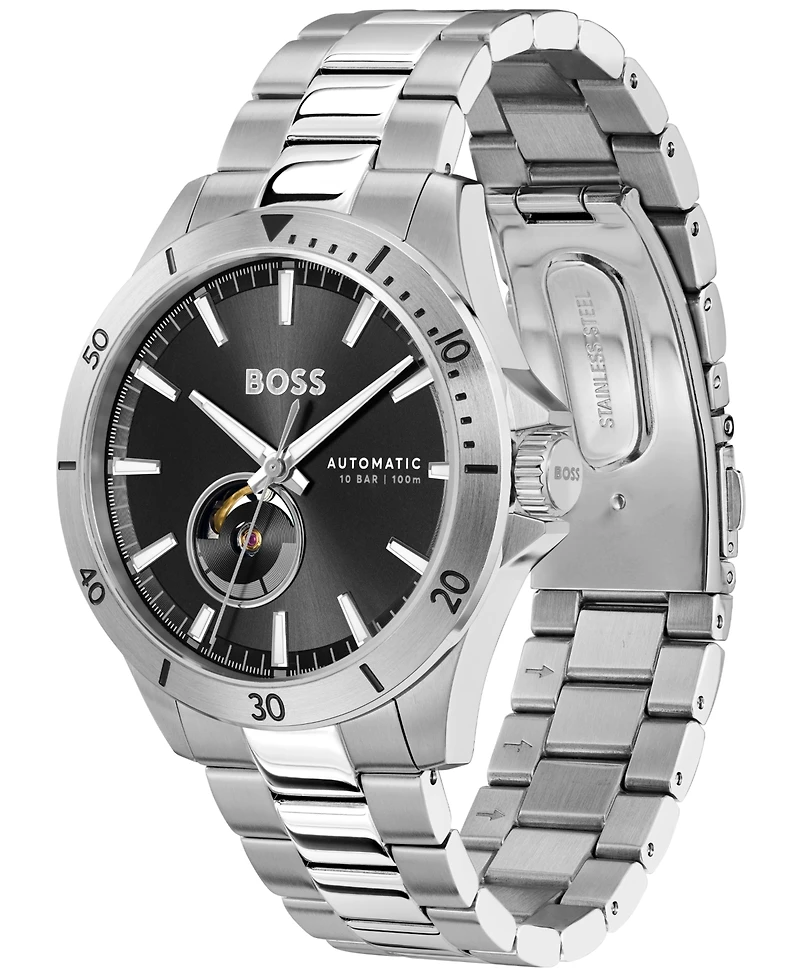 Hugo Boss Men's Troper Automatic Mech-Automatic Stainless Steel Watch 43mm