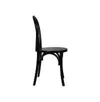 Merrick Lane Lowry Thonet Style Solid Wood Dining Chair With Stackable Design And Elegant Finish