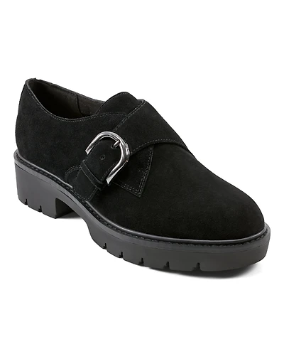 Easy Spirit Women's Kasen eFlex Buckle Lug Sole Oxfords