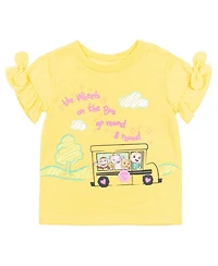 CoComelon Baby Girls Jj T-Shirt Leggings and Scrunchie 3 Piece Outfit Set to