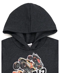 Monster Jam Toddler Boys Grave Digger Mutt Megalodon Fleece Pullover Hoodie & Pants to