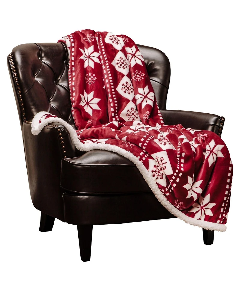 Chanasya Premium Gold Fox Print Fleece Throw Blanket - Cozy and Warm, Cute Design, Super Soft, Plush and Fluffy Sherpa