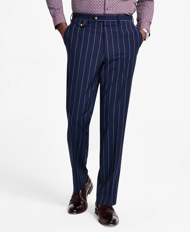 Tayion Collection Men's Regular-Fit Pinstripe Suit Pants