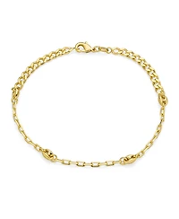 Bling Jewelry Boho Foot Lace Chain Anklet Ankle Bracelet 18K Gold Plated Brass 9-10 Inch Brazil