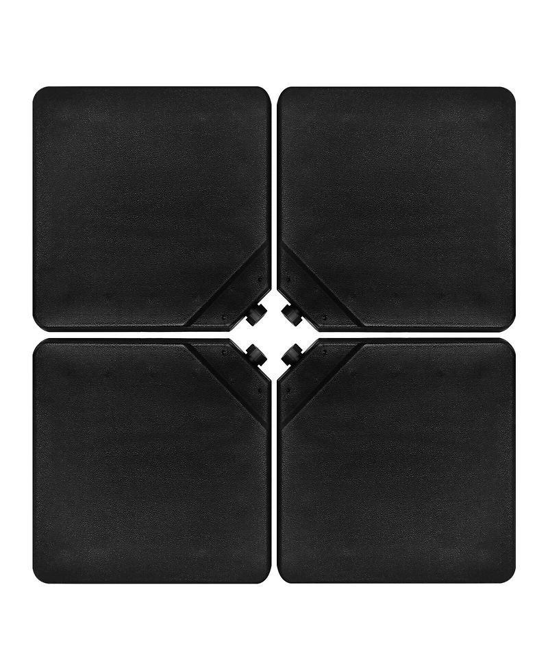 Skonyon 4 Pieces 13L Cantilever Offset Patio Umbrella Base with Easy-Fill Spouts