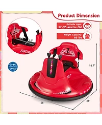 6V Bumper Car for Kids Toddlers Electric Ride On Car Vehicle