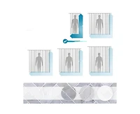 72" W x 78" H 10G Peva Shower Curtain