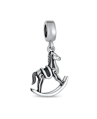Bling Jewelry Rocking Horse Dangle Charm Bead Sterling Silver Fits European Bracelet