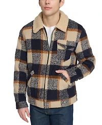 Levi's Men's Plaid Full-Zip Depot Jacket with Fleece Collar