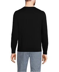 Lands' End Men's Fine Gauge Cotton Cardigan