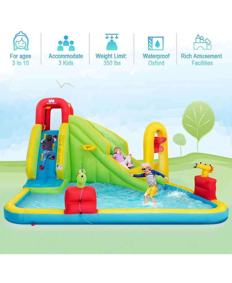 Costway Inflatable Water Slide Kids Bounce House w/480w Blower