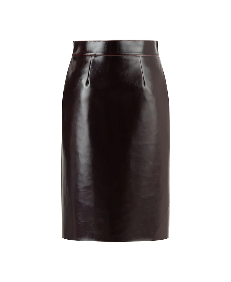 Nocturne Women's Faux Leather Pencil Skirt