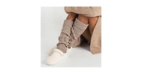 Muk Luks Women's Tall Cabled Knit Leg Warmer