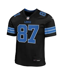 Nike Big Boys and Girls Sam LaPorta Black Detroit Lions Alternate Player Game Jersey