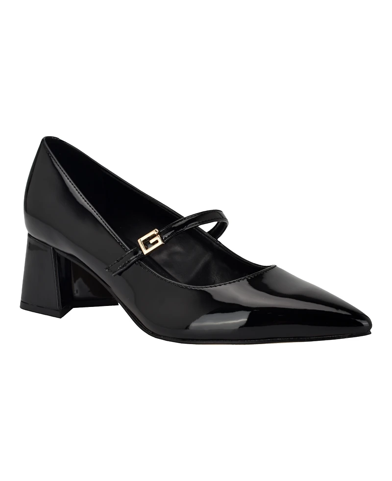 Guess Women's Zands Mary Jane Block Heel Pumps