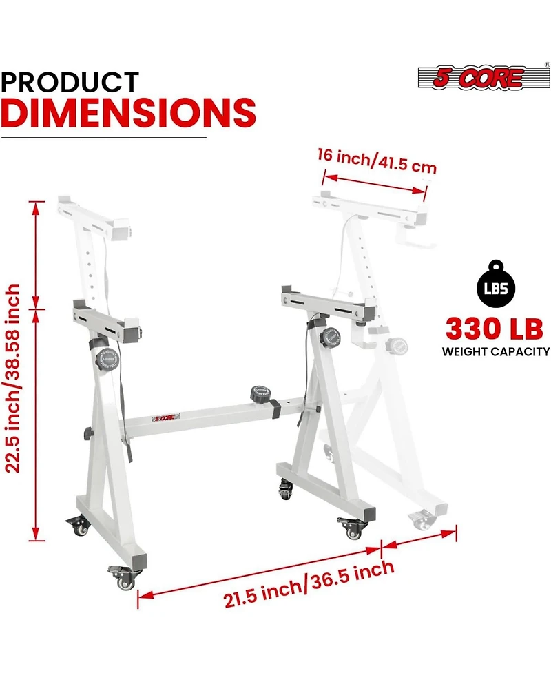 5 Core Keyboard Stand Adjustable z Style Piano Riser + Keyboard Piano Bench