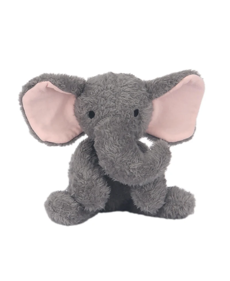 Lambs Ivy 5 Piece Pink/Gray Plush Infant/Newborn Baby Gift Bag w/ Swaddle