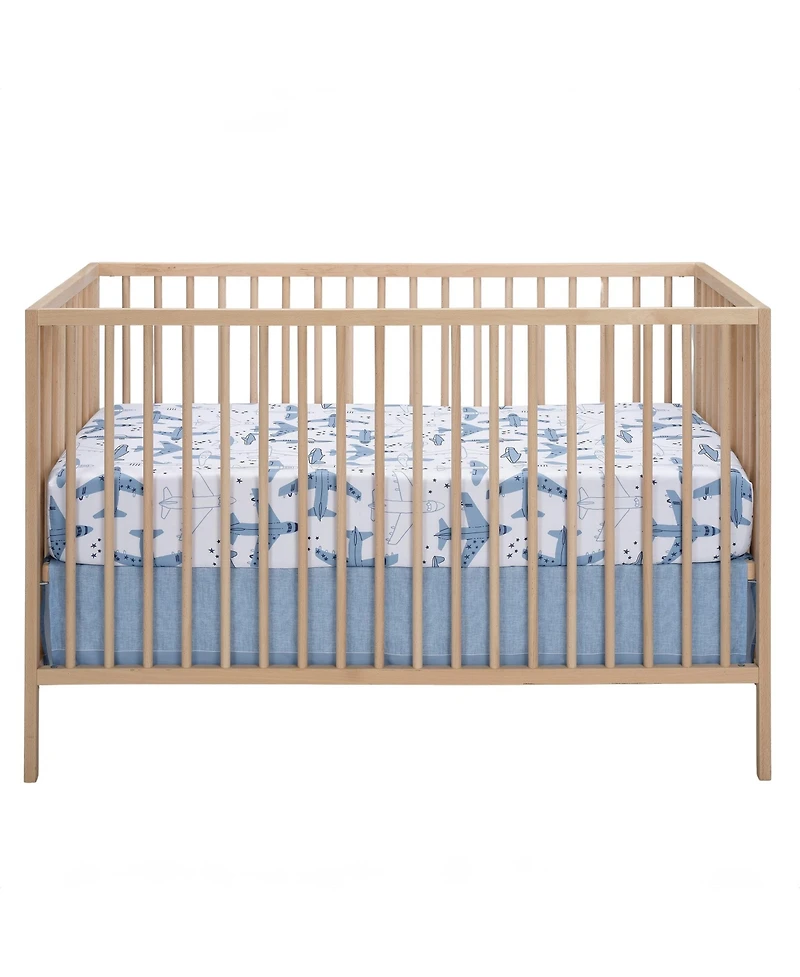 Bedtime Originals Little Aviator 3-Piece Airplane Nursery Baby Crib Bedding Set