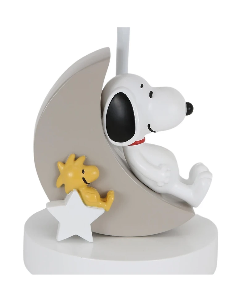 Bedtime Originals Snoopy Love w/ Woodstock Hand-Painted Lamp with Shade & Bulb