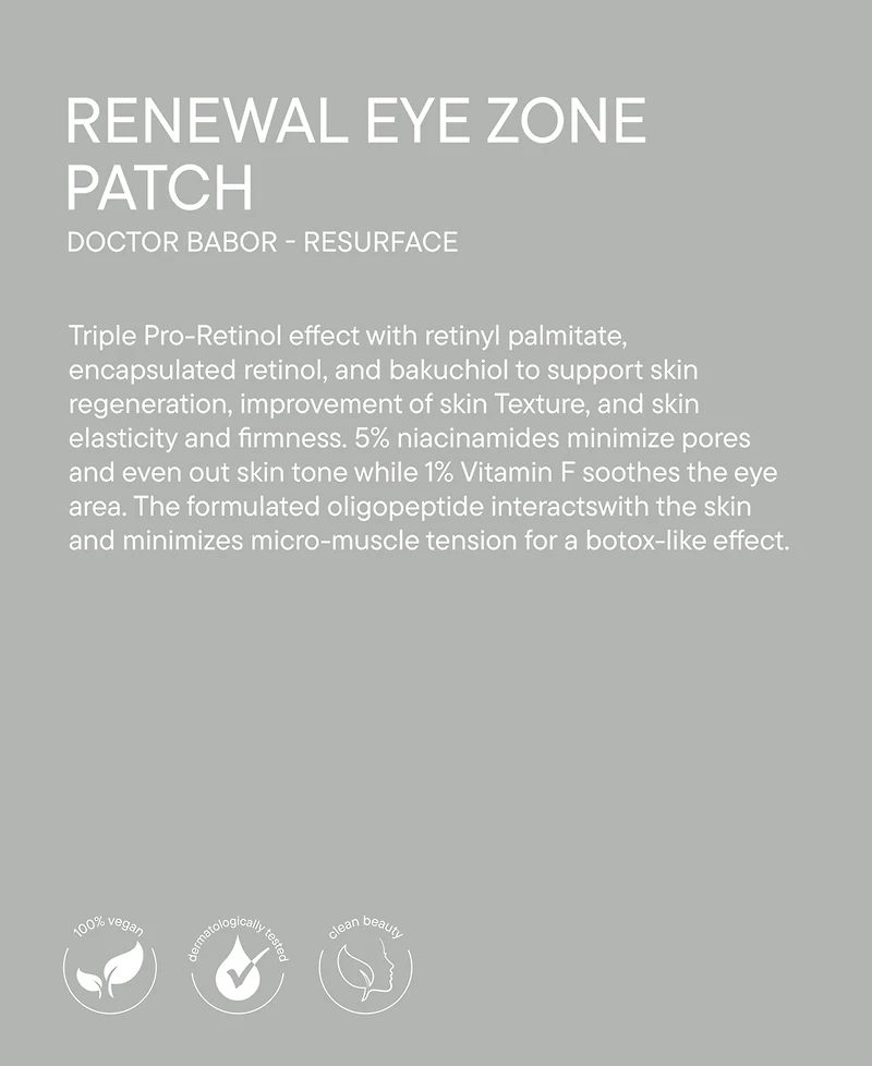 Babor Renewal Eye Zone Patches, 5-Pk.