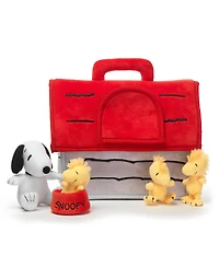 Lambs & Ivy Classic Snoopy Interactive Plush Doghouse with 5 Stuffed Animal Toys