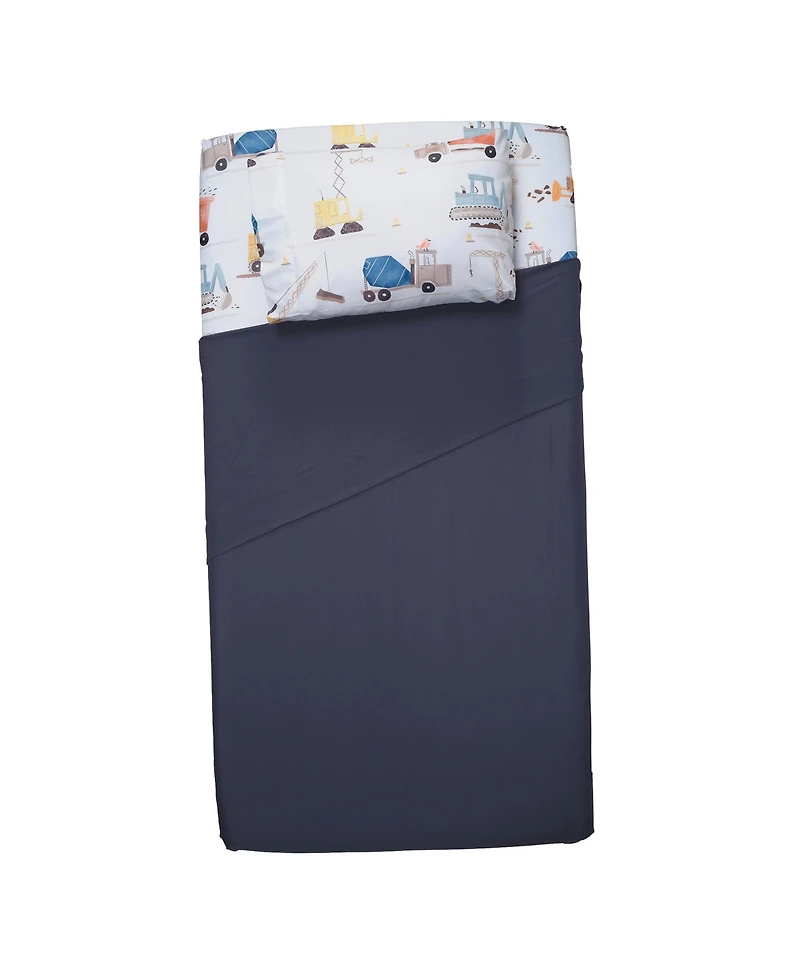 Bedtime Originals Construction Zone Transportation Twin Sheets & Pillowcase Set