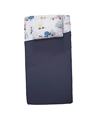 Bedtime Originals Construction Zone Transportation Twin Sheets & Pillowcase Set