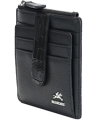 Mancini Women's Croco2 Rfid Secure Card Case Wallet
