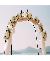 Sugift 8 Feet 4 Inch High Gothic Steel Rose Arch