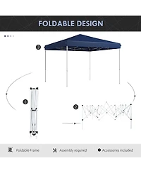 13' Pop-Up Canopy Tent with Carry Bag