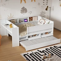 Streamdale Multi-Functional Twin Daybed with Storage and Extras, Gray