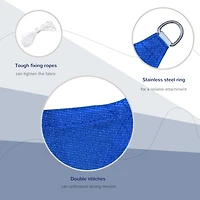 24' x 24' Sun Shade Sail Canopy, Uv Block for Patio Backyard Lawn Garden, Blue