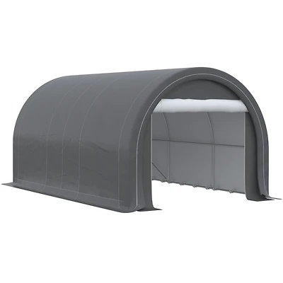 Heavy-Duty Carport with Zippered Door and Uv Canopy