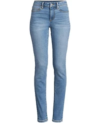 Lands' End Women's Recover Denim Mid Rise Slim Leg Jeans