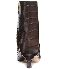Michael Michael Kors Women's Cosmo Croc-Embossed Kitten Heel Booties