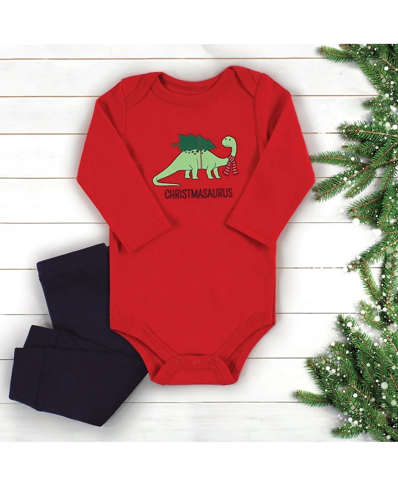 Hudson Baby Boys 3Pc Long Sleeve Bodysuit and Pant
