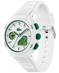 Lacoste Men's LC33 White Silicone Strap Watch, 45mm