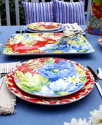Certified International Blossom Set of 4 Salad Plates