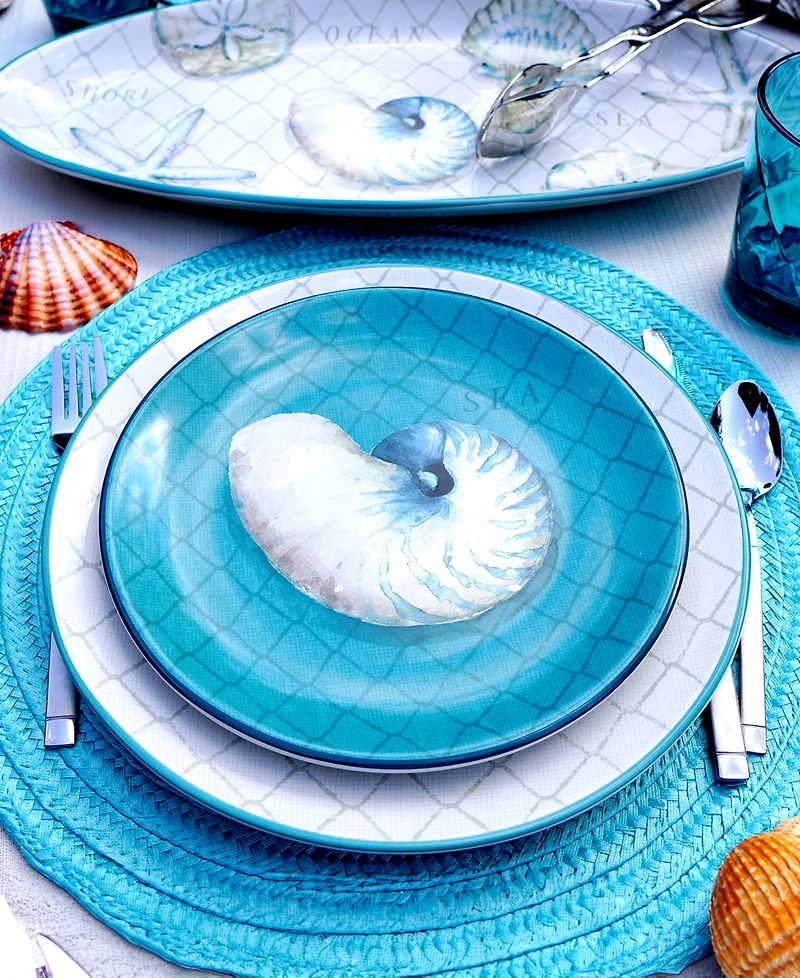 Certified International Ocean View Set of 4 Salad Plates