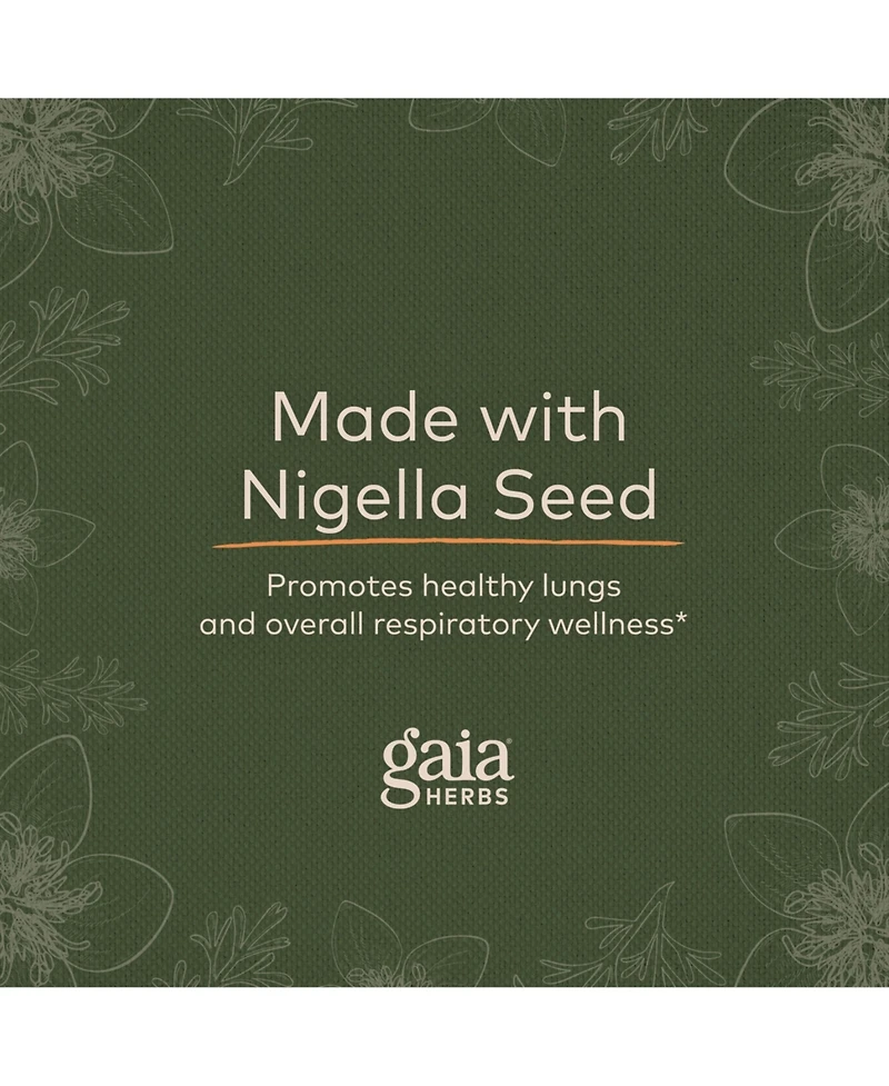 Gaia Herbs Black Seed Oil - Cold-Pressed Capsules for Lung, Respiratory, and Antioxidant Support - With Organic Nigella Seed Oil - Herbal Supplement