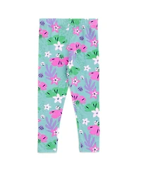 The Little Mermaid Girls Disney Peplum Fleece Sweatshirt and Leggings Outfit Set (2T - 10-12)