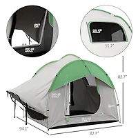 Outsunny Car Camping Tent with 3 Doors, 2000mm Waterproof, and