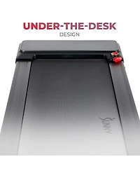 Sunny Health & Fitness Treadpad Sleek Stride Compact Smart Treadmill with 6-Level Auto Incline, Remote Control & Exclusive SunnyFit App Enhanced Bluet