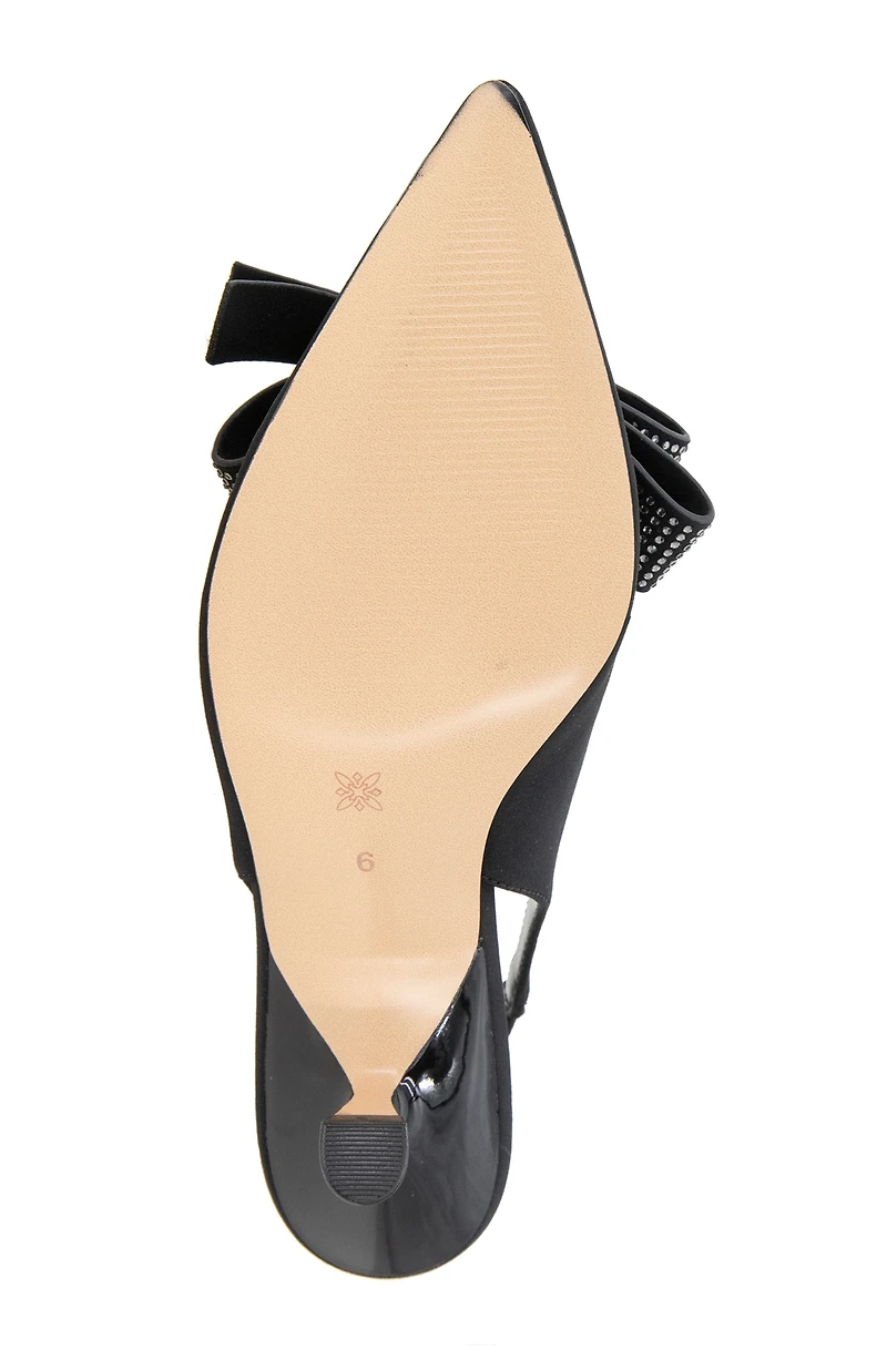 BCBGeneration Women's Kasti Slingback Kitten-Heel Bow Pumps