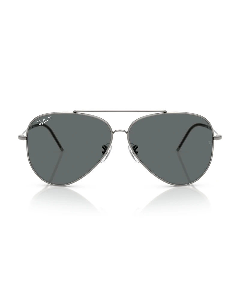 Ray-Ban Unisex Aviator Reverse Polarized Sunglasses