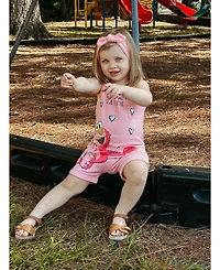 Sesame Street Baby Girls Elmo Romper and Headband