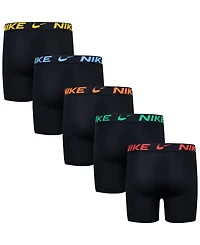 Nike Big Boys Dri-fit Polyester Color Pop Boxer Briefs Underwear, 5-Pack