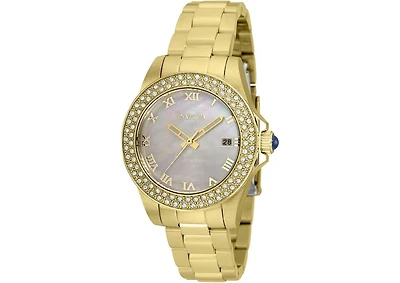 Invicta Women's 36073 Angel Quartz 3 Hand White Dial Watch
